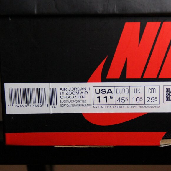 Jordan 1 Retro High "Zoom Zen Green" (Size 11.5M) - Picture 11 of 12